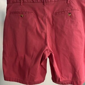 Mens Izod saltwater flat front CORAL SHORTS